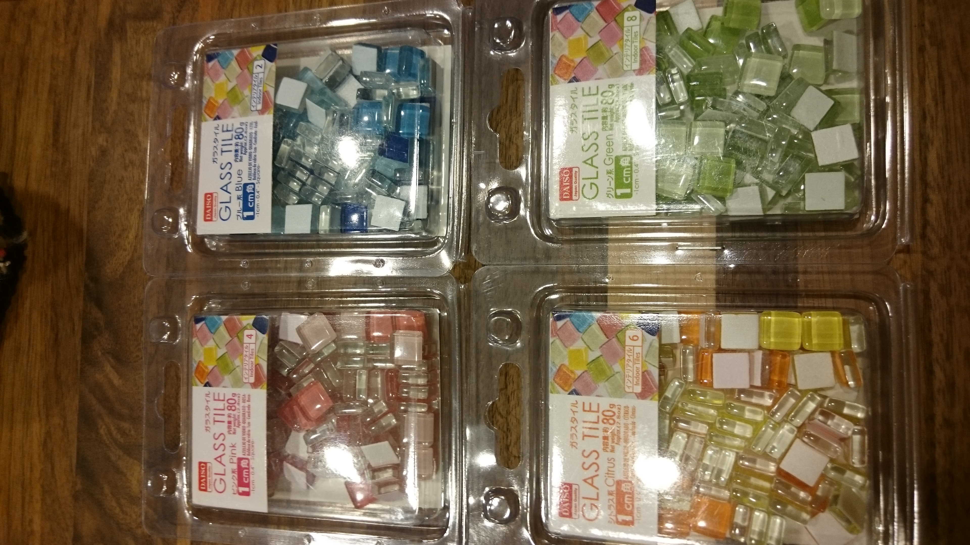 ダイソー☆ガラスタイル 箸置き☆なっつんの徒然ブログ