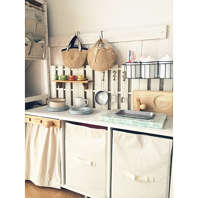 おままごとキッチンのDIY カラーボックスで手作りする方法くらのら