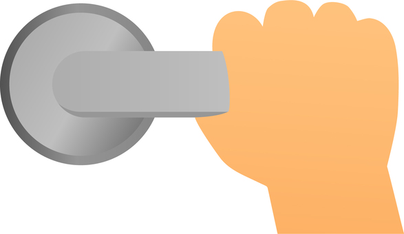 手でドアを開ける ドアノブ ベクターイラスト195347203 毎月1点無料 フリー のストックフォト イメージマート