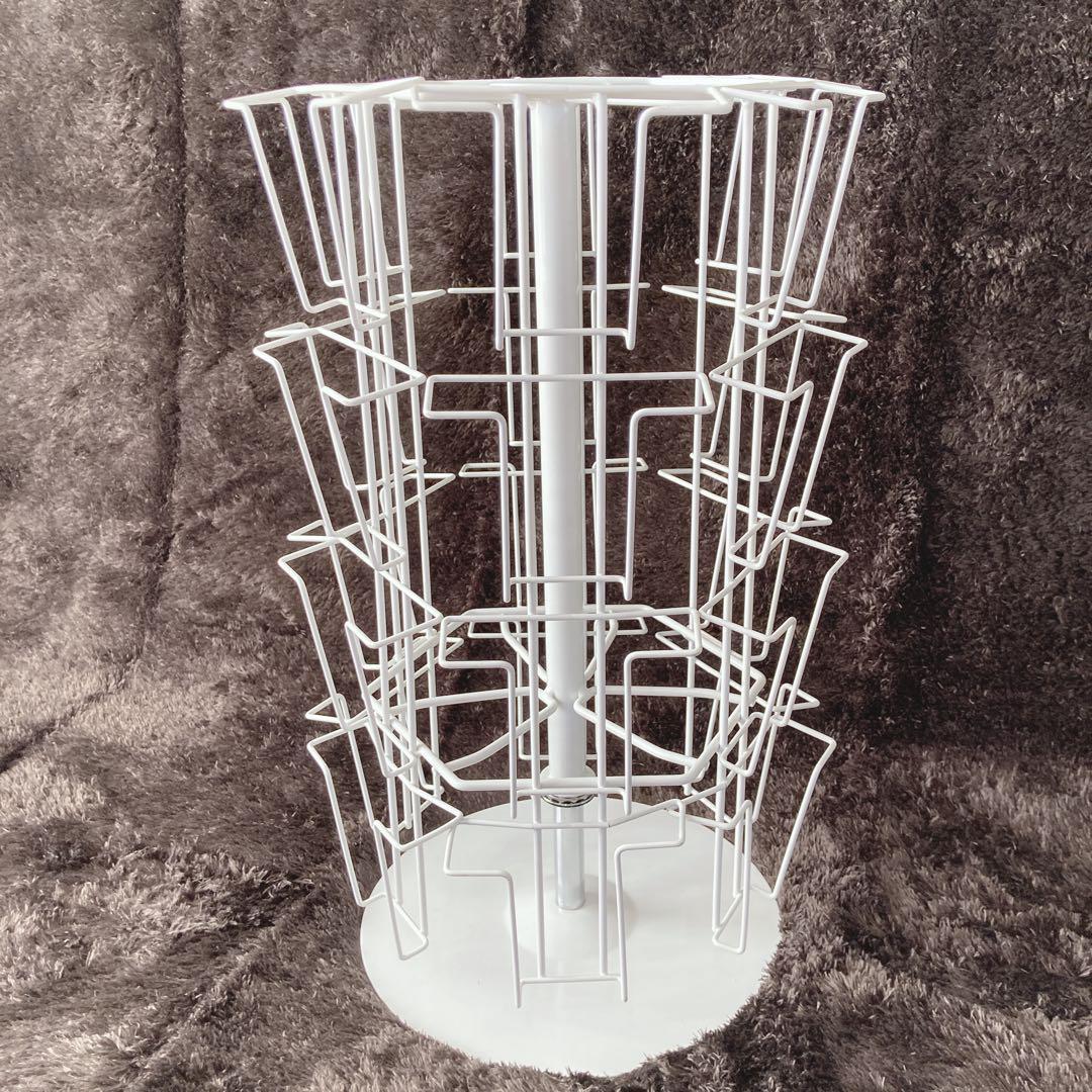 ポストカード回転ラック 卓上 店舗用什器 4段6面 ディスプレイ 陳列 Amazon.co