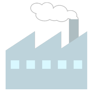 工場外観 - 産業イメージ 無料イラスト