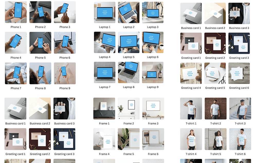 モックアップのイラスト一覧商用可・フリーイラスト素材ソコスト