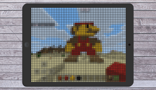 JAVA・統合版 コマンドだけで簡単にドット絵を作る方法MCINFO