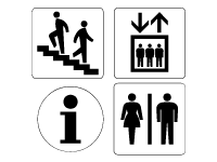 スマートに分かりやすくピクトサインもユニバーサルデザインも - 株式会社 双葉店飾社