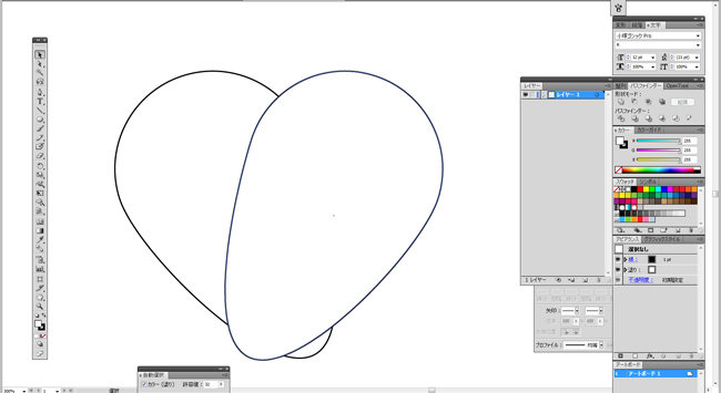 Illustrator イラレで簡単にハートを作る方法 Adobemoku review