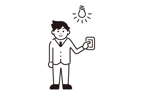 電気作業イラスト サンプルイラストカット雨の前奏曲