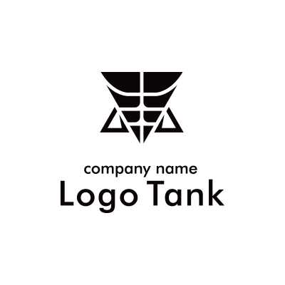 八と逆三角形のロゴ ロゴタンク 企業・店舗ロゴ・シンボルマーク格安作成販売