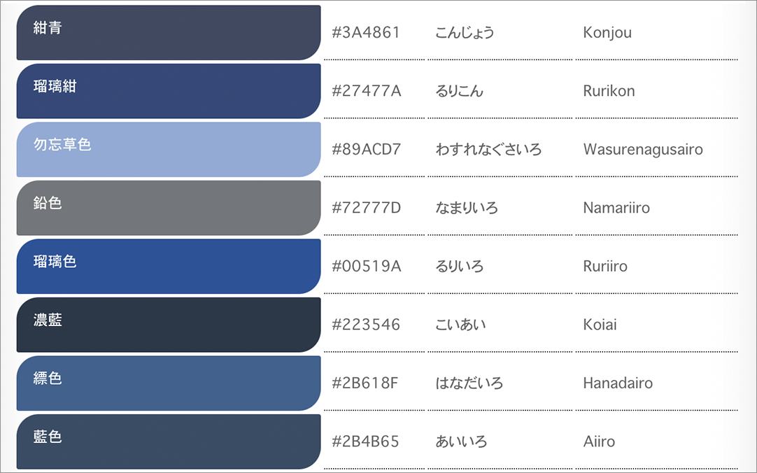 美しい名前 日本の伝統色TikTok