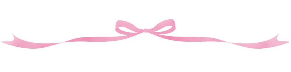 3つからなるピンク色のリボンイラスト無料・商用可能 リボン・タグイラレ素材ダウンロード