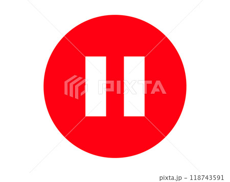 イラストポップの無料素材道路標識-駐停車禁止等規制標識