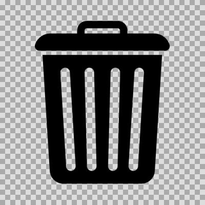 蓋をあけた、ゴミ箱アイコンの無料イラスト透過PNG・商用利用OKイラストセンタ