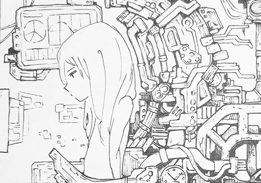 アートポスター機械生物の世界A3ノビサイズ 深海魚 古代生物 恐竜 ロボット イラスト レトロ イラストキカイ王国 城谷俊也 通販13682034Creema クリーマ