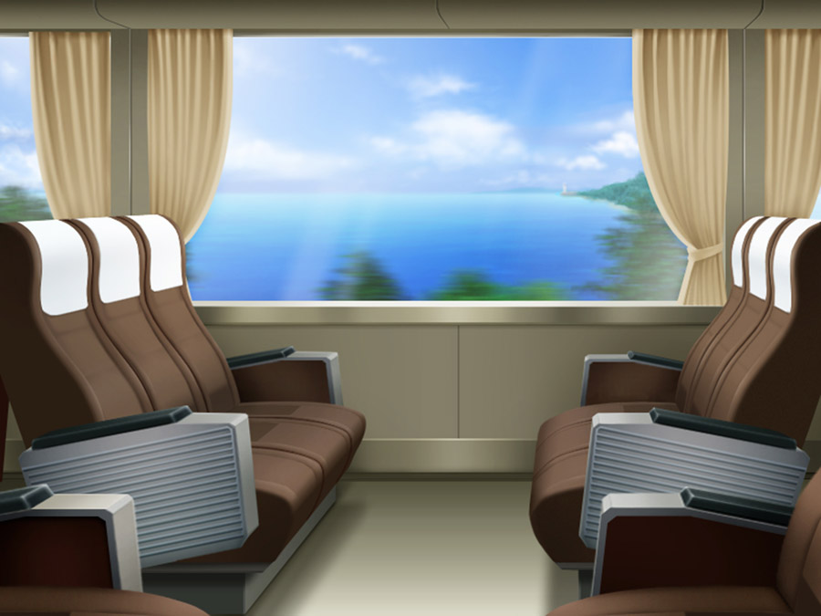 間隔を空けて座る人たちのイラスト 電車かわいいフリー素材集 いらすとや
