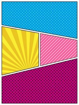 日本語歓声 観客 集中線コマ割りフレーム ハーフトーン背景のイラスト素材67049134- PIXTA