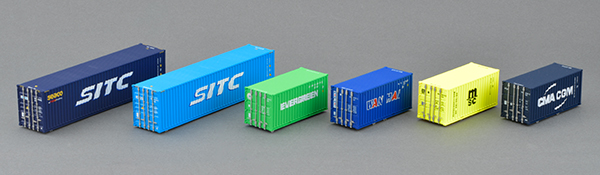 HOゲージ 海上コンテナシリーズ 錦江航運 40ft 鉄道模型 モデルアイコン 801B 20ft・40ftコンテナ –