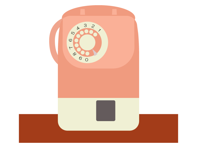 商用フリーイラスト 電話にほんご教師ピック