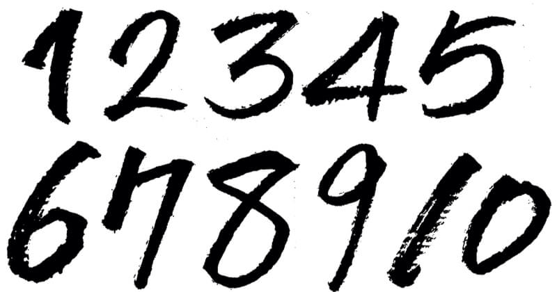 手書きの数字デザイン おしゃれで味のあるデザインならココナラ！ココナラビジネスマガジン