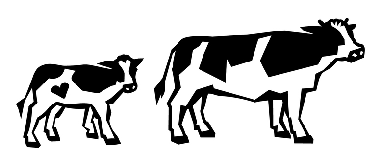 牛のアイコン イラスト フリー素材PSD無料ダウンロード - Pikbest