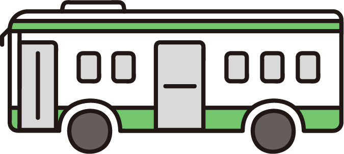 バスのイラスト商用可・フリーイラスト素材ソコスト