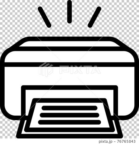 Fax と茶色の枠で印刷アイコンのイラスト素材・ベクター Image 60840268