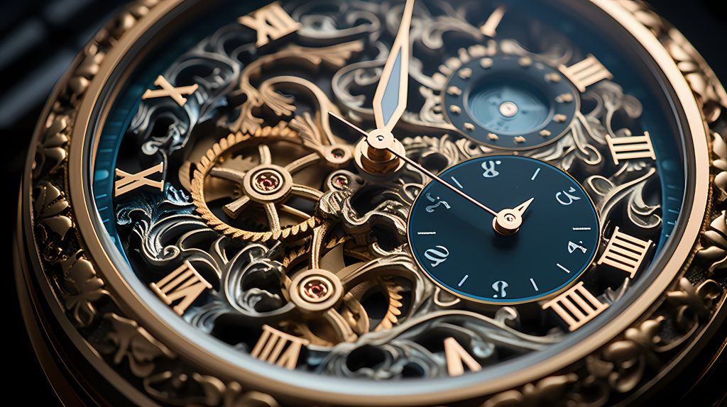 伝統工芸 寄木細工 亀甲デザインの文字盤 ハンドメイドウォッチ Xサイズ ベルトカラー:茄子紺滋賀県大津市ふるさと納税サイト「さとふる」