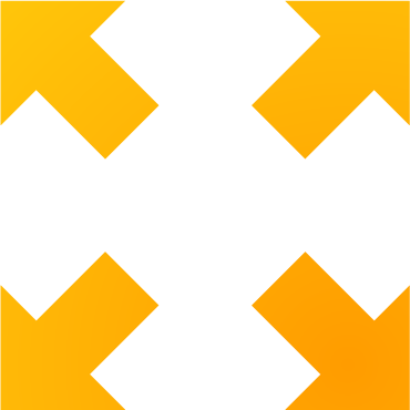 やじるし素材「 : 拡大」矢印デザイン