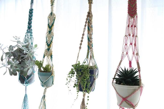 マクラメプラントハンガー フィオレcochi