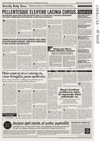 新聞風のイラスト背景2 9種OKUMONO