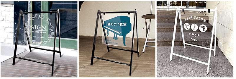 カッティングシート貼り＋ステンレス切文字の看板施工！ - 看板デザイン会社CUVIC