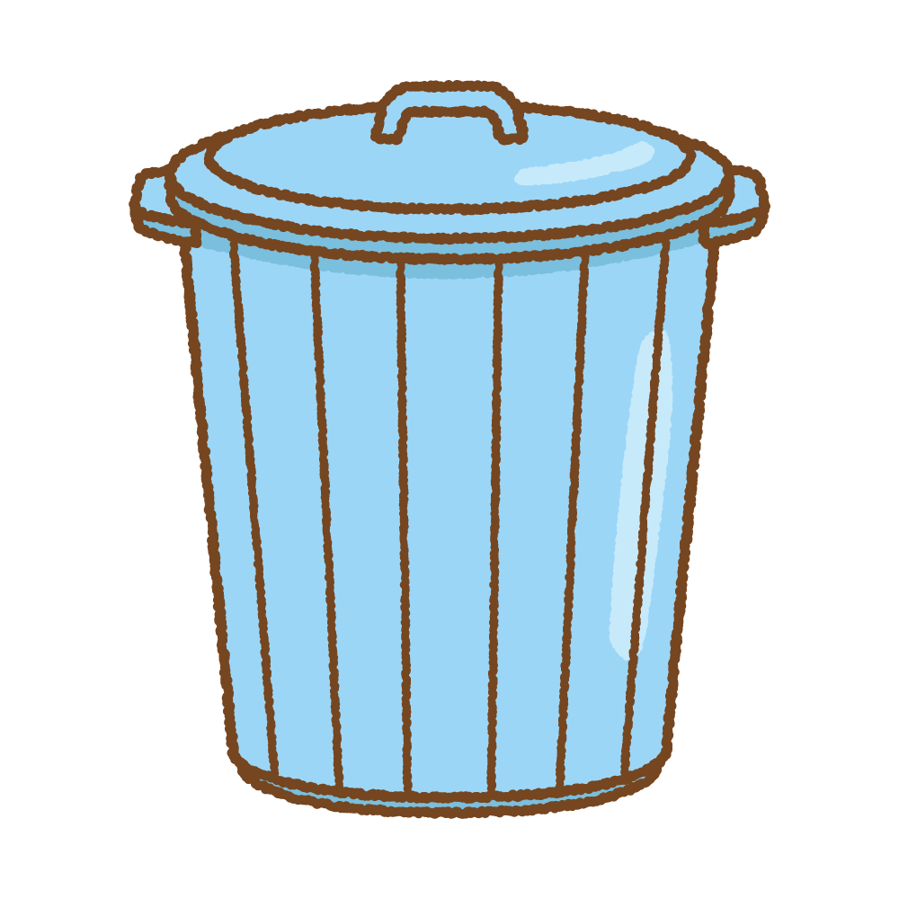 ゴミ箱 大– イラストせんせい使いやすいフリー素材集
