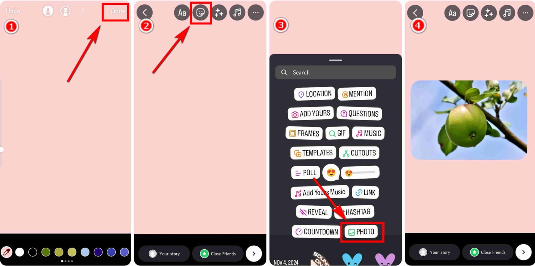 インスタのストーリーで動画を投稿する際、背景に色をつたい場合や画像をつ- Yahoo!知恵袋