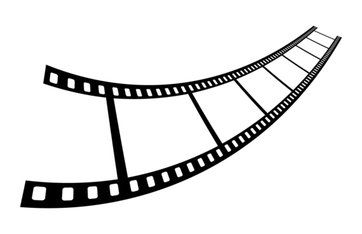 映画デザインのセットです。フィルム ストリップは、透明な背景に分離されました。ベクトル図のイラスト素材・ベクター Image 83531624