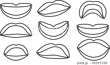 くちびる 唇 シンボルマーク ロゴのイラスト素材 - PIXTA