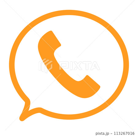 電話マークアイコン-商用加工OK無料フリーイラスト素材-エムスタジオ