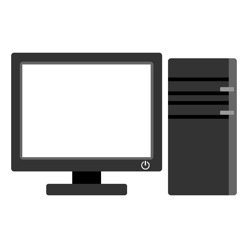 色塗りできるノートパソコン 背面 のイラストぬれよん-ぬれるフリーイラスト