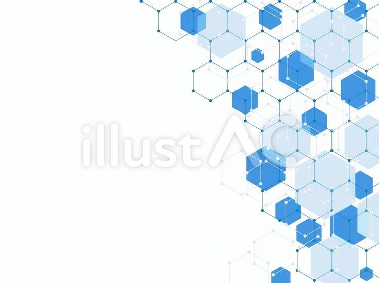 幾何学的な形とモダンなデザインを備えた青い六角形の抽象パターン, 六角形のパターン, 青い六角形, 幾何学的な背景背景壁紙画像素材無料ダウンロード -Pngtree