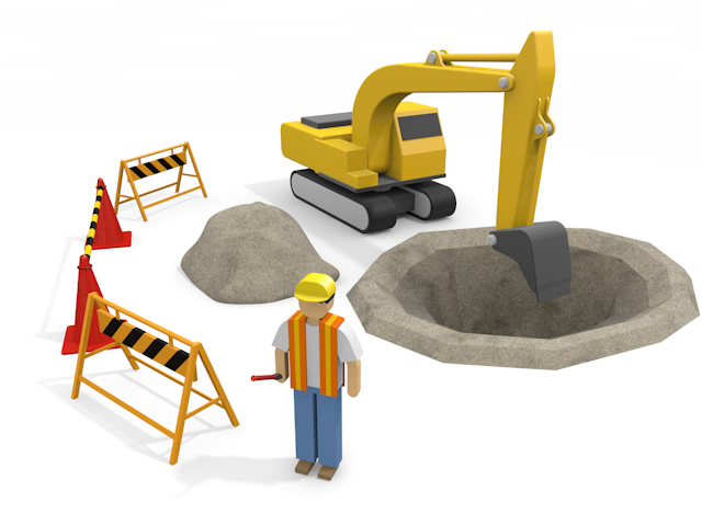 タワークレーンビル建設 - 不動産イラスト住宅・人物フリー素材