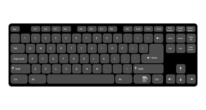 フリー素材 キーボード配列図むらはずれ さんのイラスト - ニコニコ静画 イラスト