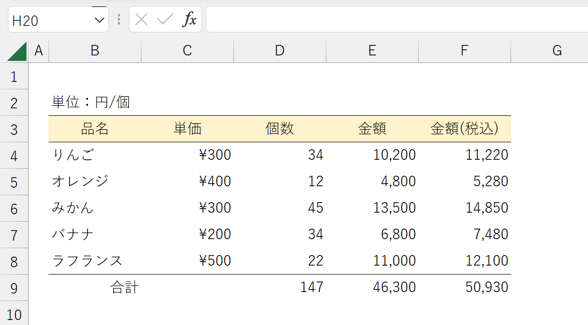 セルの罫線 セルの枠線図解 スプレッドシートの使い方