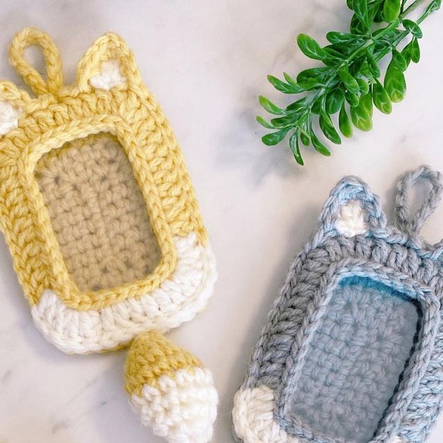 編み物 トレカケース クマ リボン ハンドメイド - メルカリ