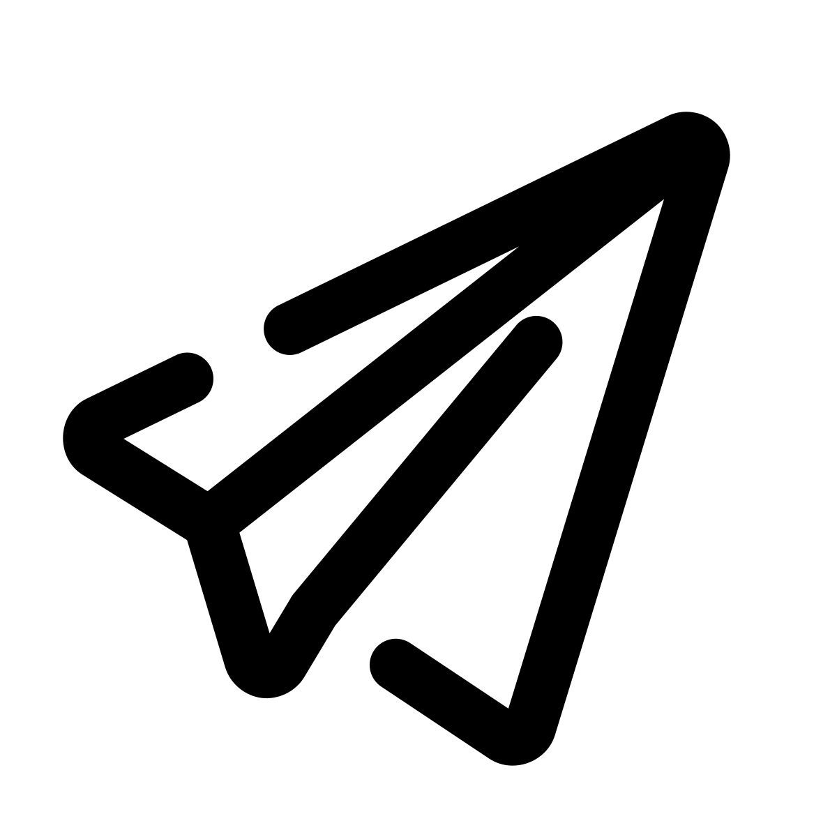 iOSスタイルの 紙飛行機 アイコン