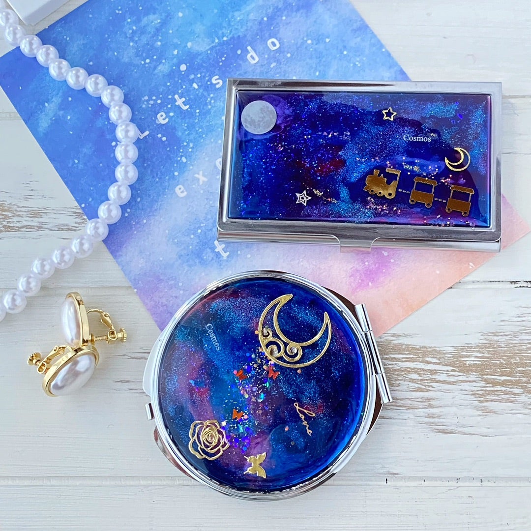 レジン＋100均マニキュア で『宇宙塗り』に挑戦してみました✨素人主婦のDIY日記 ～賃貸マンション・車無しで挑むDIY生活～ - 楽天ブログ