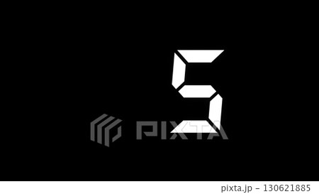 デジタルカウントダウンタイマー 1分 黒・白・赤 無料動画素材- みりんの動画素材