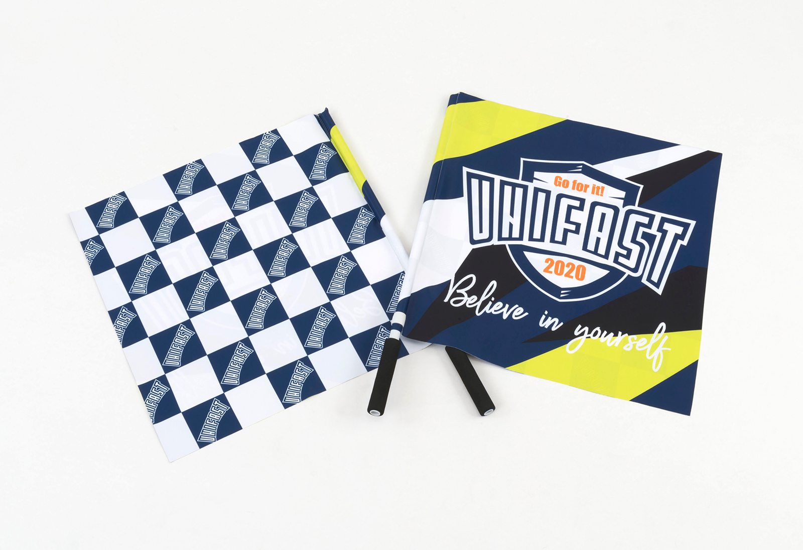 フラッグの振り方・掲げ方サッカーの箱