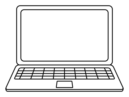 パソコンをするかわいい女性の無料フリーイラスト - イラストストック