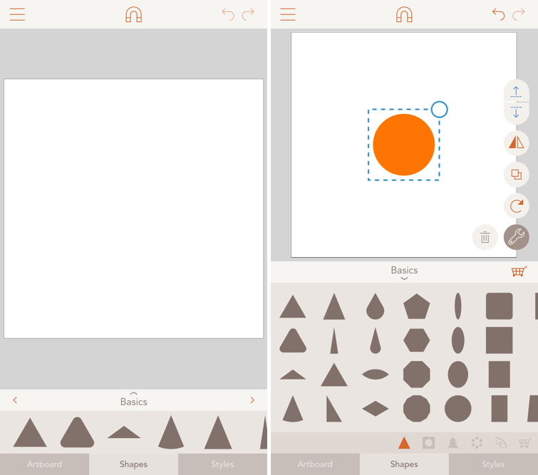 アプリ紹介 図形だけで作るベクターイラスト Assembly りんまる