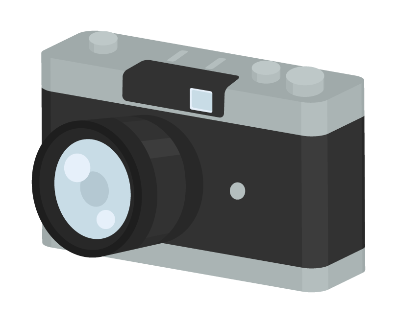 カメラ撮影OKマークイラストのフリー素材イラストイメージ