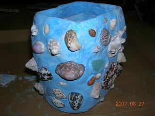 夏休み工作大会 おしゃれな貯金箱 : MORIのアトリエ便りin京都