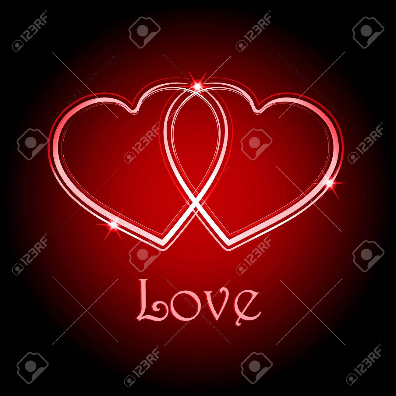 ハート背景黒株式会社マグエックス