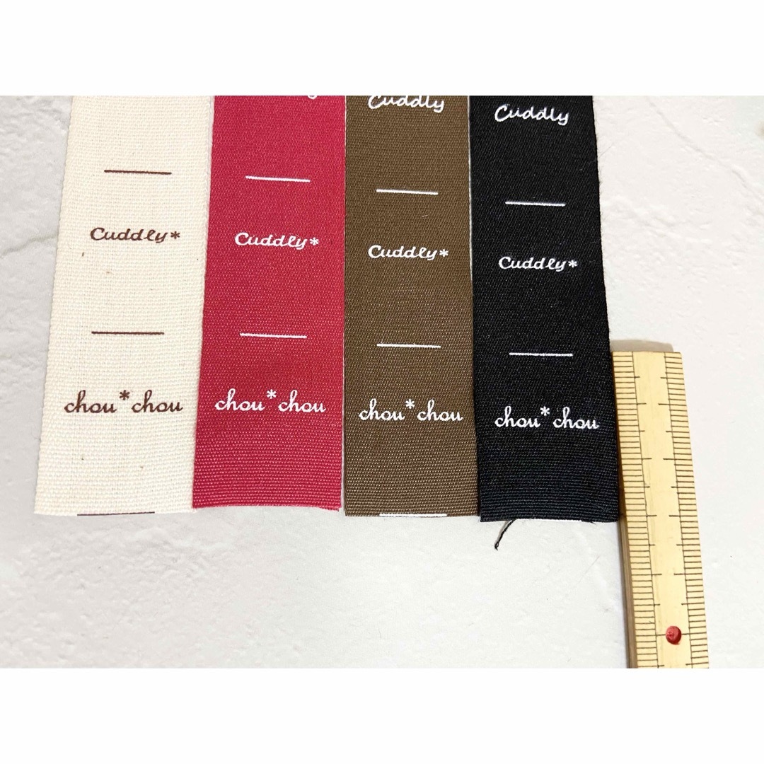 文字入れ・フォント変更可☆オリジナルピスネーム＊布タグ＊挟みタグ＊ネームタグ ダイレクト印刷リボン・テープ tanu design 通販13423468Creema クリーマ